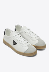 Prada Triangle Logo Leather Low-Top Sneakers White 2EE394G000Y5T/Q_PRADA-F0944
