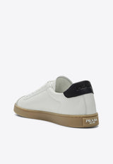 Prada Triangle Logo Leather Low-Top Sneakers White 2EE394G000Y5T/Q_PRADA-F0944