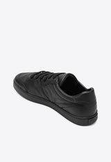 Prada Hammered Leather Low-Top Sneakers Black 2EE442G000013/R_PRADA-F0002