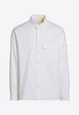 Moncler X Frgmt Logo Embroidered Buttoned Shirt White 2F000-02M5271/Q_MONGE-001