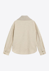Moncler Zip-Up Wool-Blend Cardigan Beige 2F00022597TE/R_MONCL-268