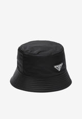 Prada Triangle Logo Re-Nylon Bucket Hat Black 2HC1372DMI/R_PRADA-F0002