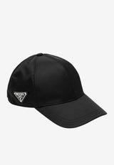 Prada Triangle Logo Baseball Cap Black 2HC2742DMI/S_PRADA-F0002