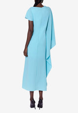 ROKSANDA Hilmi Asymmetric Draped Midi Dress Light Blue 2JZ5_H2349A-1_LIGHT BLUE