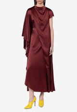 ROKSANDA Hiba Silk Midi Dress Brown 2JZ5_H2350A-1_BRONZE