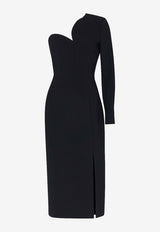 ROKSANDA Zahrah One-Shoulder Midi Dress Black 2JZ5_H2385A-1_BLACK