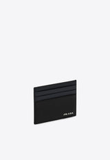 Prada Metal Logo Leather Cardholder Black 2MC0252FPJ/R_PRADA-F0G52