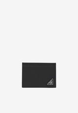 Prada Triangle Logo Saffiano Leather Cardholder Black 2MC130QHH/S_PRADA-F0002