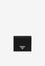 Prada Saffiano Leather Wallet Black 2MO0042DMH/S_PRADA-F0002