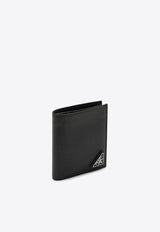 Prada Triangle Logo Bi-Fold Wallet Black 2MO004QHH/R_PRADA-F0002