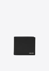 Prada Logo Saffiano Leather Wallet Black 2MO5132FPJ/R_PRADA-F0G52