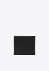 Prada Triangle Logo B-Fold Leather Wallet Black 2MO738QHH/R_PRADA-F0002