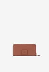 Marc Jacobs Continental Leather Logo Wallet Brown 2P4SMP015S02LE/S_MARC-212