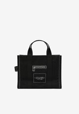 Marc Jacobs Medium Trompe L’oeil Print Cargo Canvas Tote Bag Black 2P5HTT023H03CO/R_MARC-001