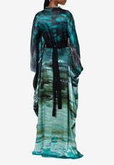 ROKSANDA Raziya Abstract Printed Maxi Kaftan Dress Multicolor 2PL6_H2019A-3_BLUE MULTI