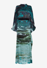 ROKSANDA Raziya Abstract Printed Maxi Kaftan Dress Multicolor 2PL6_H2019A-3_BLUE MULTI