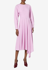 ROKSANDA Yelin Asymmetric Midi Dress Lilac 2PL6_H2397A-1_BLUSH