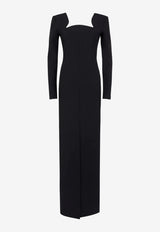 ROKSANDA Zari Tailored Maxi Dress Black 2PL6_H2401A-1_BLACK