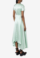 ROKSANDA Noma Asymmetric Silk Midi Dress Mint 2PL6_H2439A-1_LIGHT BLUE