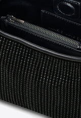 Marc Jacobs Mini Sack Rhinestone Embellished Shoulder Bag Black 2R4HSH018H03-001_BLACK