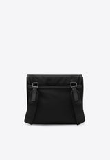 Prada Triangle Logo Re-Nylon Messenger Bag Black 2VD077OOO2DMH/R_PRADA-F0002