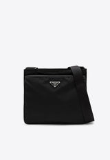 Prada Re-Nylon Triangle Logo Messenger Bag Black 2VH118XOO2DMH/R_PRADA-F0002