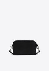 Prada Compact Messenger Bag with Zip-Pouch Black 2VH172OOO2DMH/R_PRADA-F0002