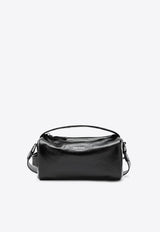 Prada Stamped Logo Leather Shoulder Bag Black 2VH188DOO2CYR/S_PRADA-F0002