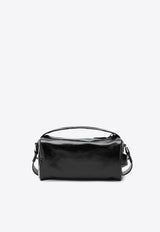 Prada Stamped Logo Leather Shoulder Bag Black 2VH188DOO2CYR/S_PRADA-F0002