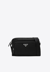 Prada Small Triangle Logo Messenger Bag Black 2VH190OOO2DMH/R_PRADA-F0002