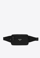Prada Re-Nylon Triangle Logo Belt Bag Black 2VL977WOO2DMG/R_PRADA-F0002