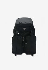 Prada Triangle Logo Backpack Black 2VZ019OOL2DMG/S_PRADA-F0002