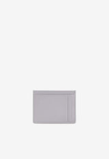 Matelassé Leather Cardholder with Logo