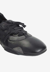 Leather Low-Top Sneakers with Logo