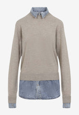 Multi-Layered Wool Sweater
