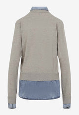 Multi-Layered Wool Sweater