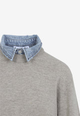 Multi-Layered Wool Sweater
