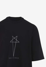 Jumbo Crewneck T-shirt with Pentagram