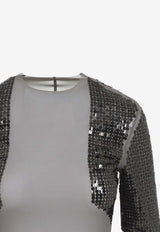 Dennis Sequin-Embellished Top