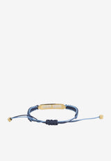Engraved-Logo Cord Bracelet
