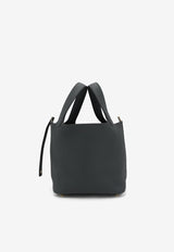 Hermès Picotin 18 in Gris Misty Clemence Leather with Permabrass Hardware