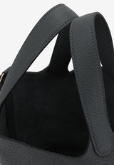 Hermès Picotin 18 in Gris Misty Clemence Leather with Permabrass Hardware