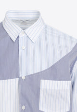 Striped Patchwork Poplin Shirt