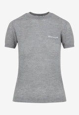 تي شيرت قصير الأكمام من الكشمير