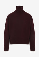 High-Neck Wool Sweater