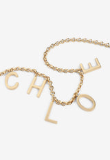 Logo Lettering Chain Belt