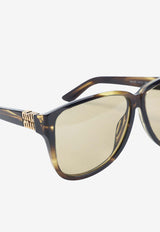 Ombre Aviator Sunglasses