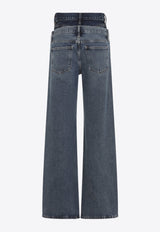 Elson Double-Waist Straight Jeans
