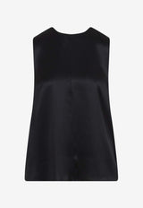 توب من الحرير بلا أكمام