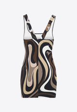 Marmo Print Mini Dress